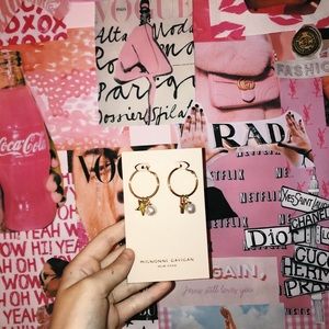 Mignonne Gavigan Star Pearl Hoops